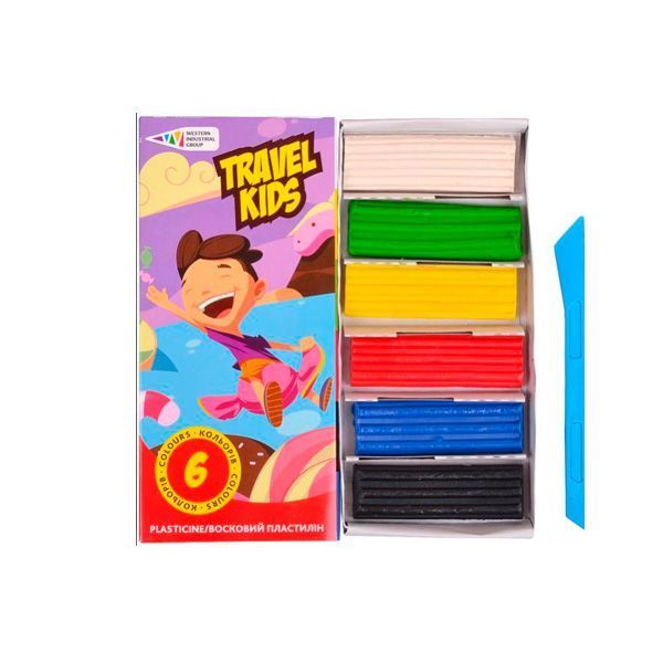 Пластилін восковий 6 кольорів 72г ГАММА*UA 331008TK Travel Kids 600413 фото Пластилін восковий 6 кольорів 72г ГАММА*UA 331008TK Travel Kids 600413 фото