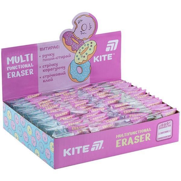 Ластик Kite K24-147 мультифункциональная Donut Міх 643835 фото Ластик Kite K24-147 мультифункциональная Donut Міх 643835 фото