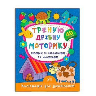 Книга-прописи У 9789662845334 Тренування моторики Завдання та наклейки 635476 фото