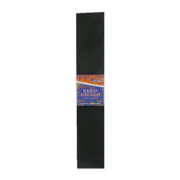 Папір гофрований Krepina KR110-8019 110% 50х200см чорний 107216 фото Папір гофрований Krepina KR110-8019 110% 50х200см чорний 107216 фото