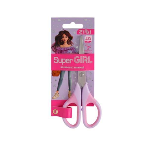 Ножницы ZibiZB 5025 SUPER GIRL KIDS Line 13,5см 652440 фото Ножницы ZibiZB 5025 SUPER GIRL KIDS Line 13,5см 652440 фото