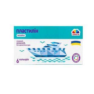 Пластилін 6 кольорів 72 г ГАММА*UA 300306 Мозаїка 629458 фото
