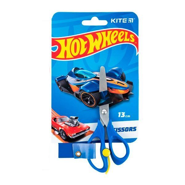Ножиці дитячи 13см Kite HW24-129 Hot Wheels з пружиною 644218 фото Ножиці дитячи 13см Kite HW24-129 Hot Wheels з пружиною 644218 фото