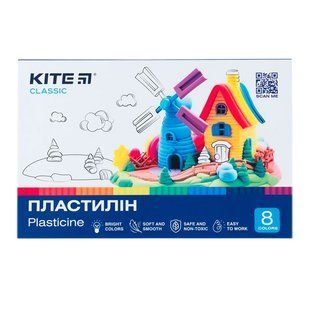 Пластилін 8кольорів 160г Kite K-082 Kite Classic ** 639632 фото