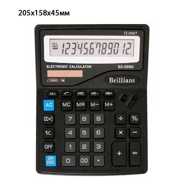 Калькулятор "Brilliant" BS-888M 12р. 59821 фото
